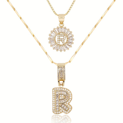 Lustra™ | Luxe Initial Ketting Set | 2 Stuks