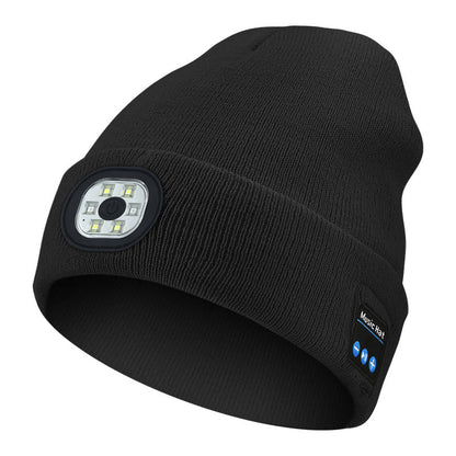 LumiWear™ - Multifunctioneel LED- Licht En Bluetooth Warme Muts