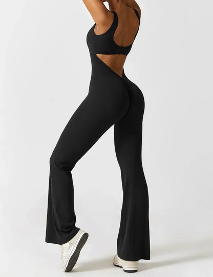VedaFit™ – Jumpsuit met Flared Fit & Sculpting Effect!