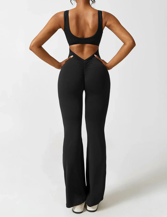 VedaFit™ – Jumpsuit met Flared Fit & Sculpting Effect!