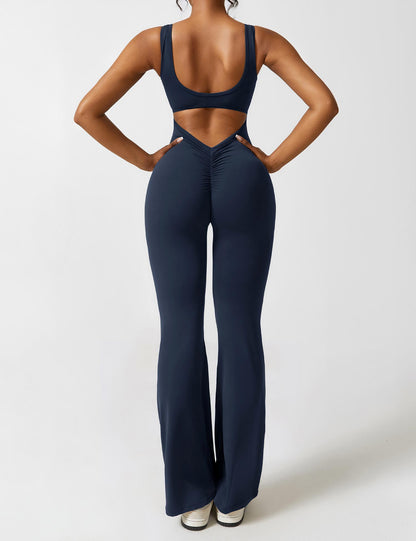 VedaFit™ – Jumpsuit met Flared Fit & Sculpting Effect!