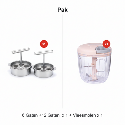 Bollissimo™ Gehaktballenmaker – Snel, Netjes en Perfect in Vorm