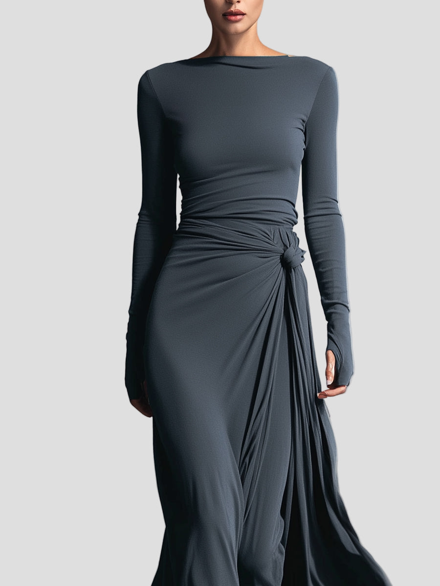 Lunévia™ | Elegante Jurk met Subtiel Vormgevend Detail