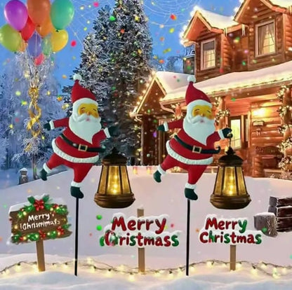 GlowSanta™ – Breng Magische Kerstsfeer naar Buiten met Zonne-LED Decoratie