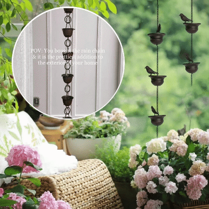 Pluvina™ Regenketting met Vogelbad