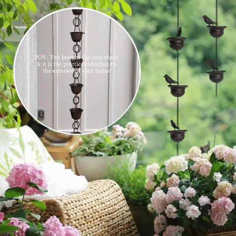 Pluvina™ Regenketting met Vogelbad