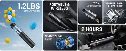 Airvion™ Mini Auto Stofzuiger