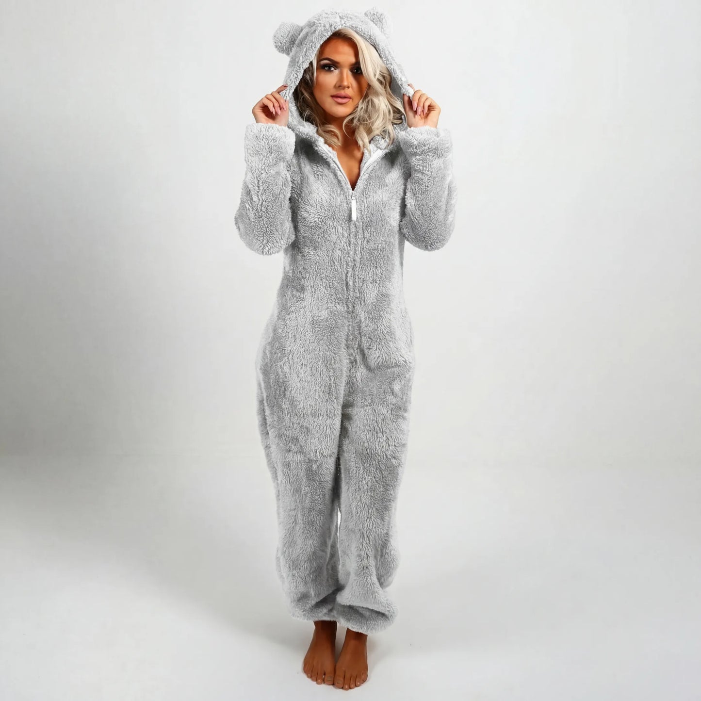 Cozynoa™ Teddy Hoodie Suit – Ultiem Comfort voor Koude Dagen