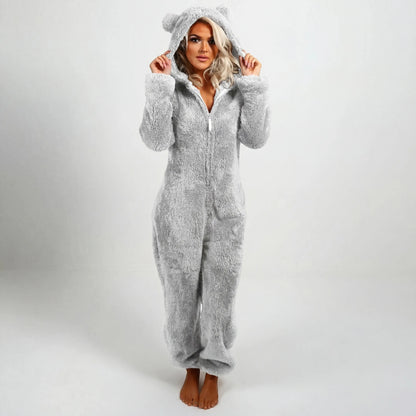 Cozynoa™ Teddy Hoodie Suit – Ultiem Comfort voor Koude Dagen