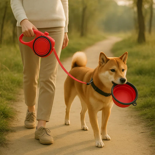 WalkEase™ – Alles-in-één hondenlijn voor zorgeloze wandelingen
