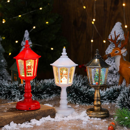 Frostellis™ – Vintage kerstlantaarn met sneeuwglobe, licht & muziek