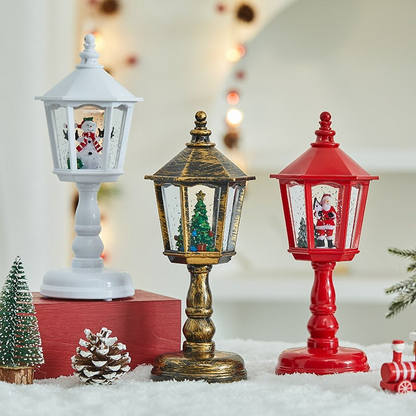 Frostellis™ – Vintage kerstlantaarn met sneeuwglobe, licht & muziek