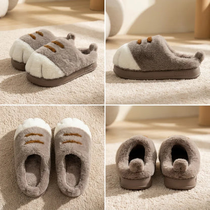 Meowsera™ Snuggle Paws – Zachte Pantoffels met Kattenpoot Design