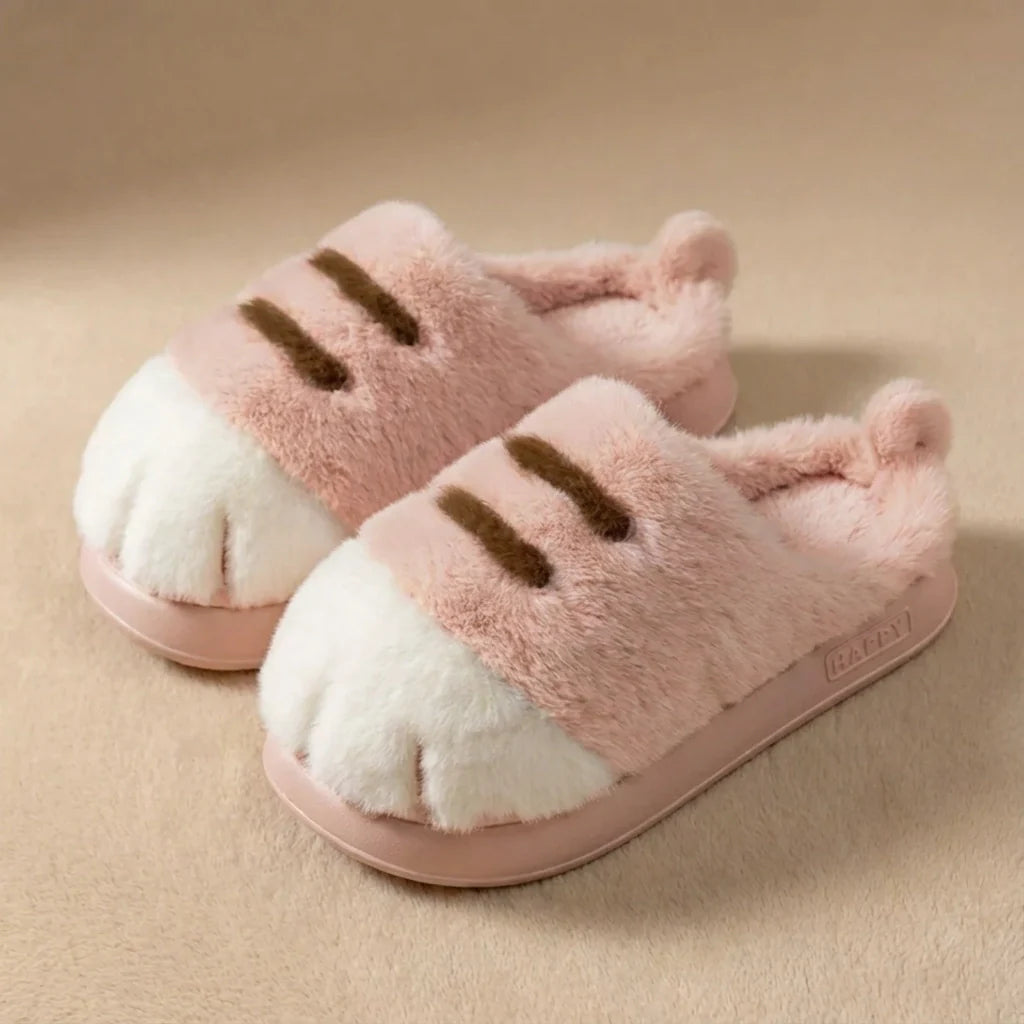 Meowsera™ Snuggle Paws – Zachte Pantoffels met Kattenpoot Design