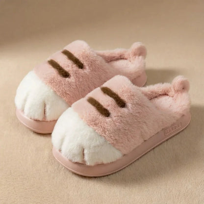 Meowsera™ Snuggle Paws – Zachte Pantoffels met Kattenpoot Design