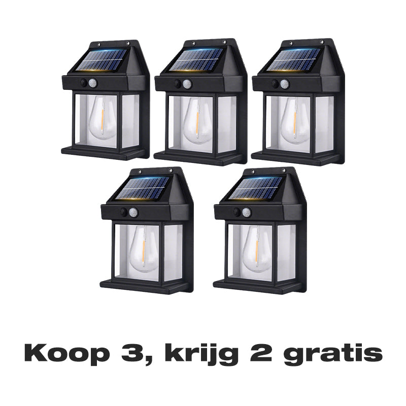 LumaVex™ Solar Wandlamp met Bewegingssensor