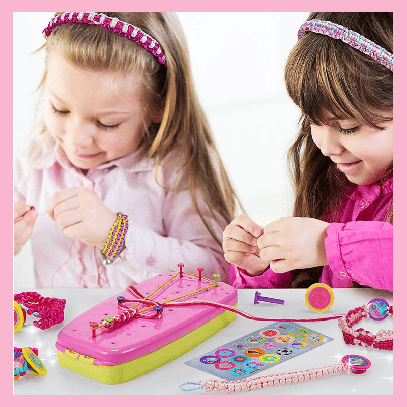 KnottyFun™ – Creatief Armband Weefset voor Kinderen