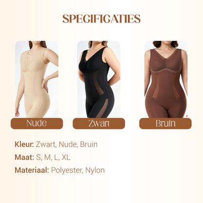 SilvoriaFit™ One-Piece Comfort Shaper – Naadloze ondersteuning voor dagelijks gemak