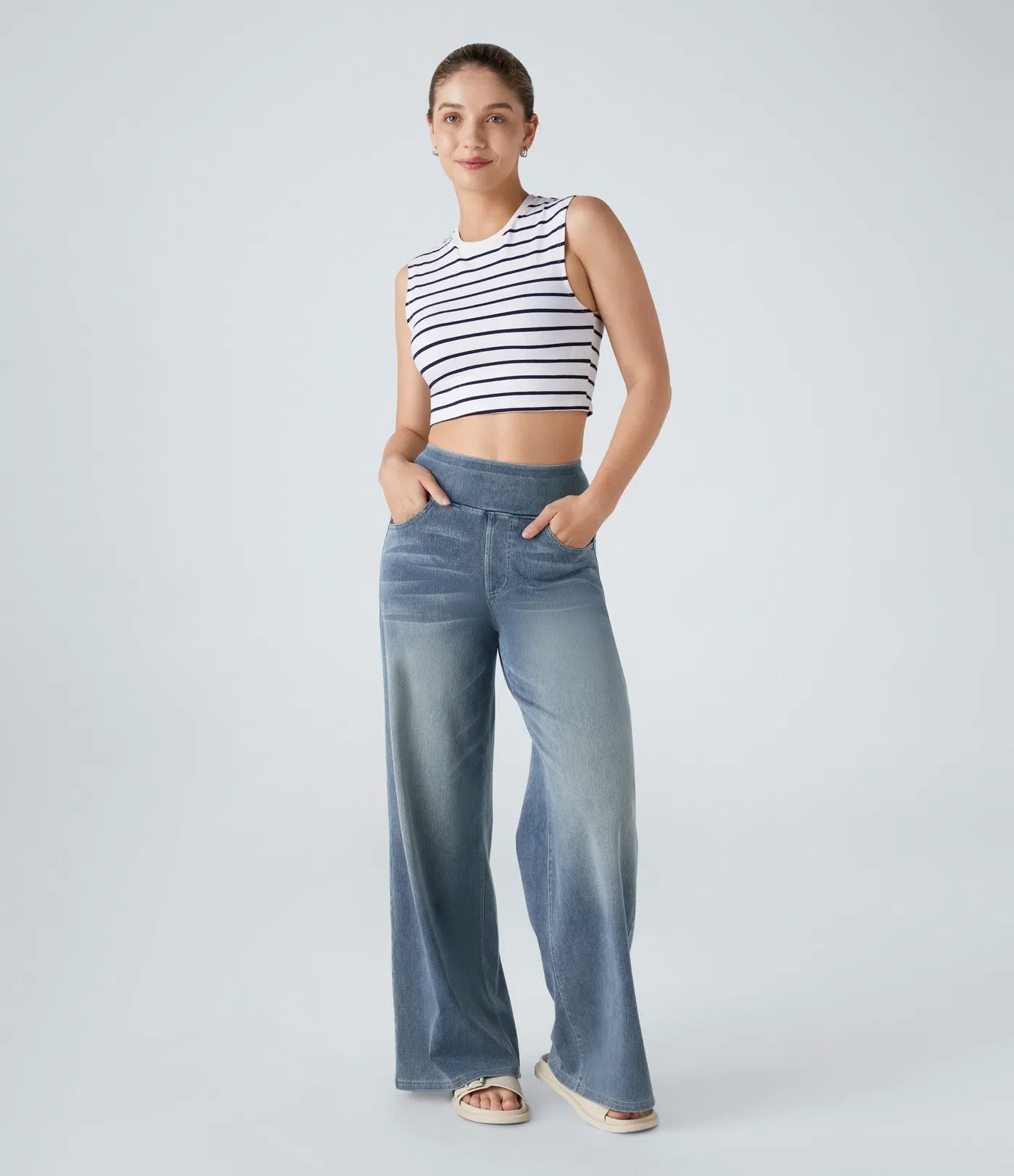 LiviaFlex™ | Elegante Hoge Taille Broek