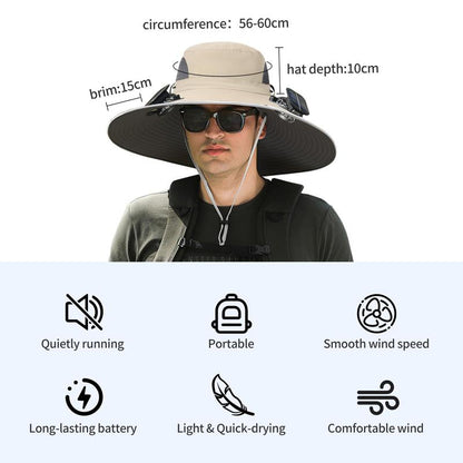 SolarBreeze™ – De Zonnehoed met Ventilator voor Ultiem Zomercomfort