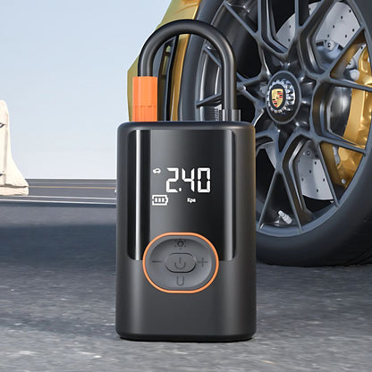 Velopress™ – Draagbare Bandenpomp met Automatische Stop & LED-lamp