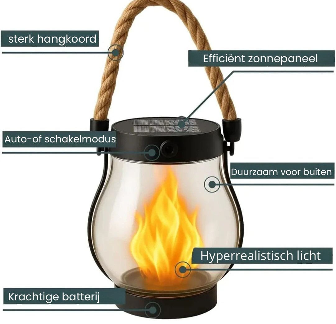 SolarFlair™ – Magische vlammen, zonder vuur