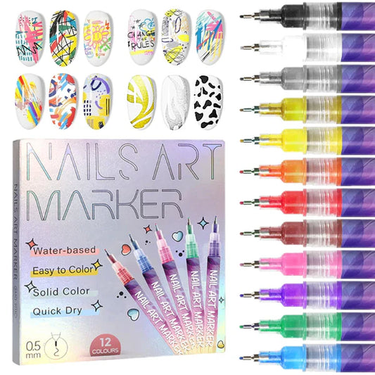 ARTEVA™ Nail Design Penset – Jouw Nagels, Jouw Canvas