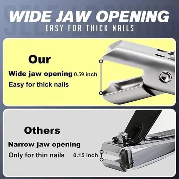 Clippure™ – De Slimme Nagelknipper voor Dik en Hard Nagelwerk