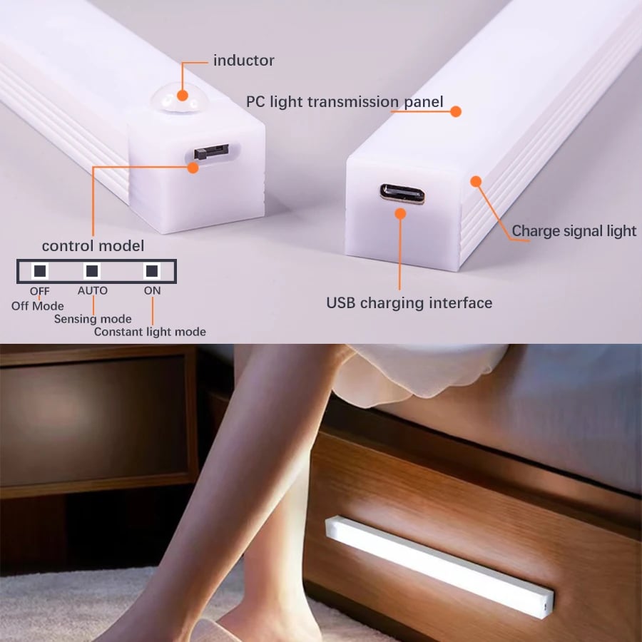 LumiSense™ – Slimme Oplaadbare Sensorlamp voor in Huis | 1+1 GRATIS