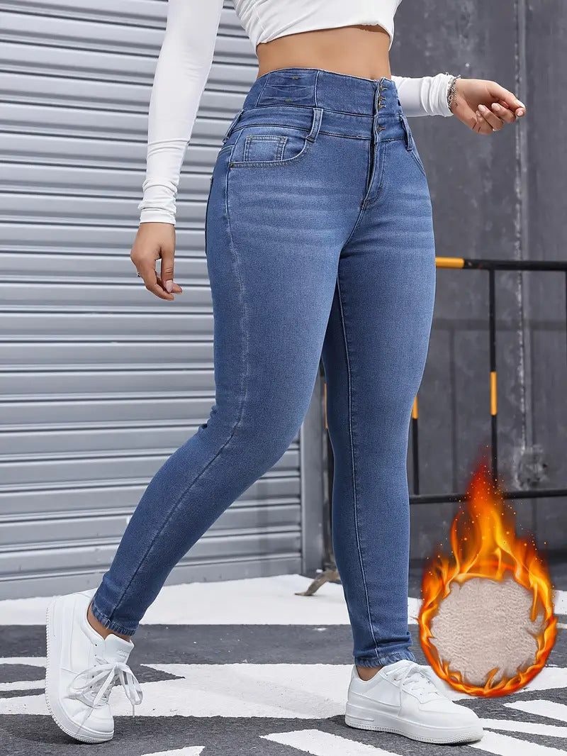 Hiverna : De thermische jeans die je silhouet versterken