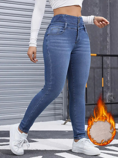 Hiverna : De thermische jeans die je silhouet versterken