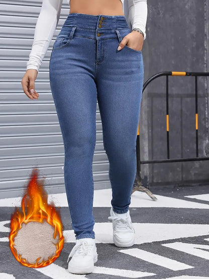 Hiverna : De thermische jeans die je silhouet versterken