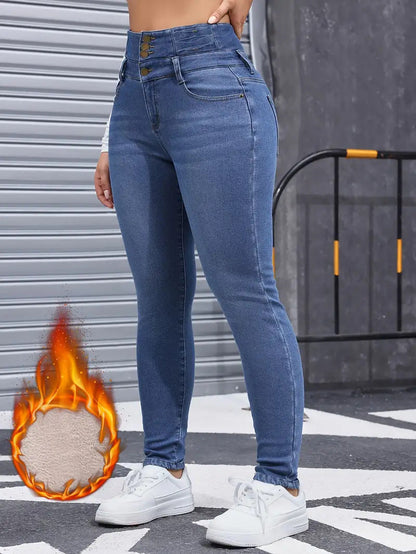 Hiverna : De thermische jeans die je silhouet versterken
