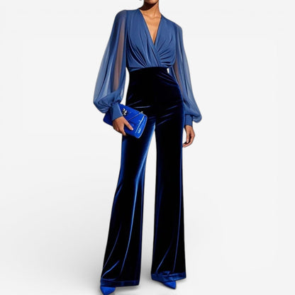 Noirello™ – Elegant damesensemble in fluweel en chiffon