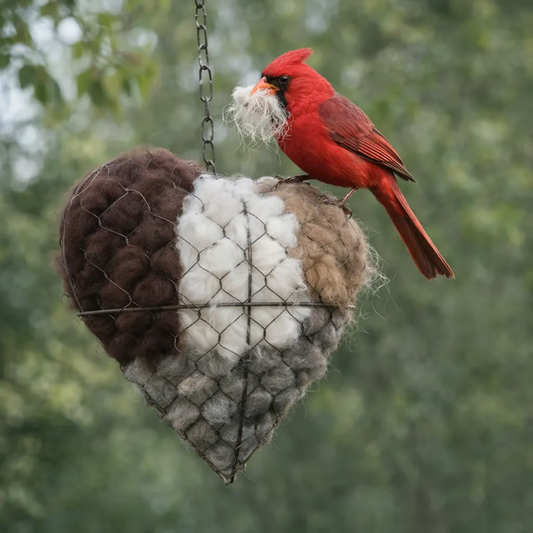 AviLuna™ Nesthart – Handgemaakt Vogelvriendelijk Tuinhart