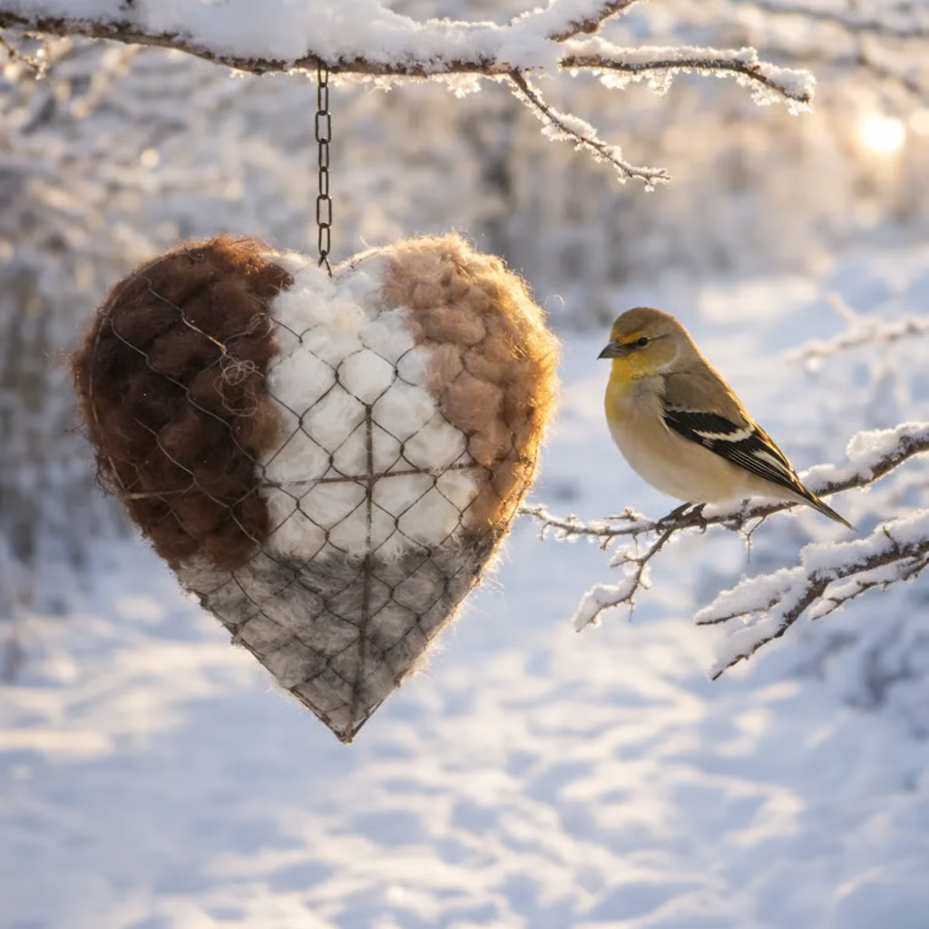 AviLuna™ Nesthart – Handgemaakt Vogelvriendelijk Tuinhart