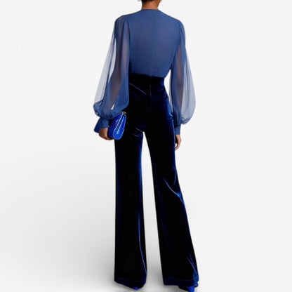 Noirello™ – Elegant damesensemble in fluweel en chiffon