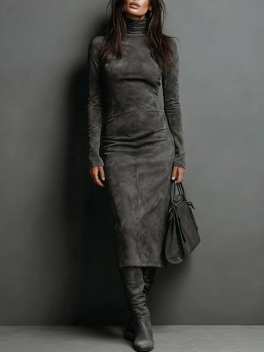 SuedeContour™ Midi Dress