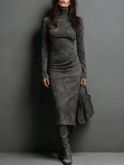 SuedeContour™ Midi Dress