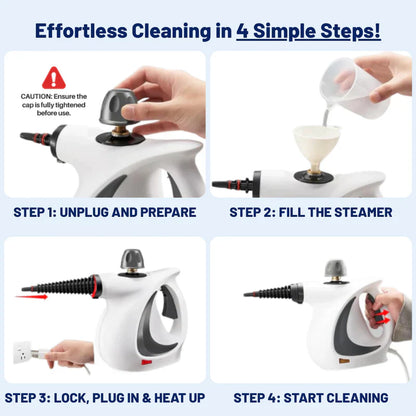 Stévaro™ PureSteam Reiniger – Krachtige Stoom, Zonder Chemicaliën