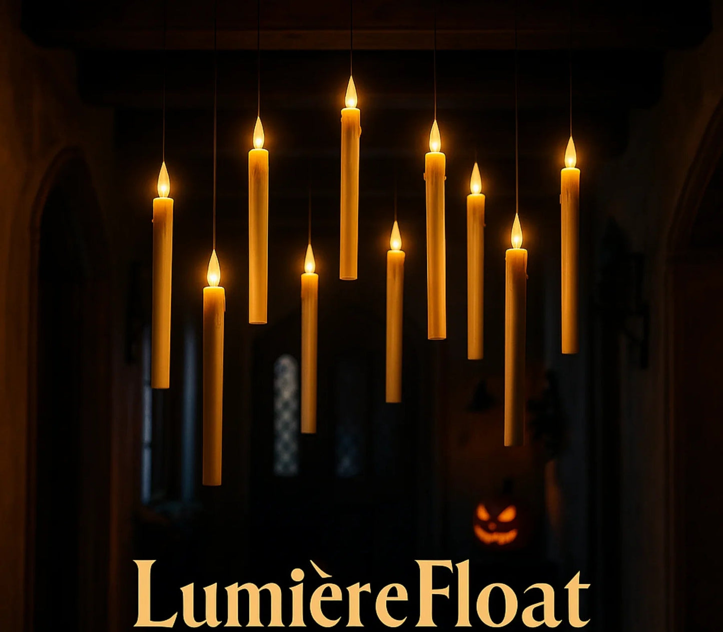 Auralume™ – Creëer een betoverende sfeer met zwevende LED-kaarsen 🕯️