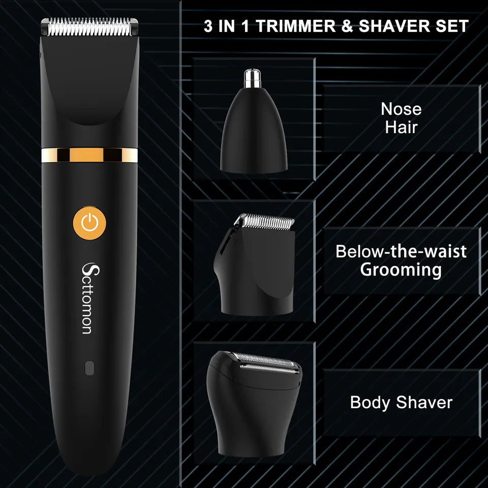 TrimMaster™ - De Ultieme 3-in-1 Trimmer voor Perfecte Verzorging