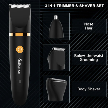 TrimMaster™ - De Ultieme 3-in-1 Trimmer voor Perfecte Verzorging