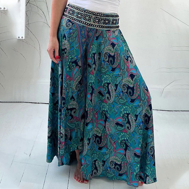 LARA - ETNISCHE BROEK MET PAISLEYPRINT