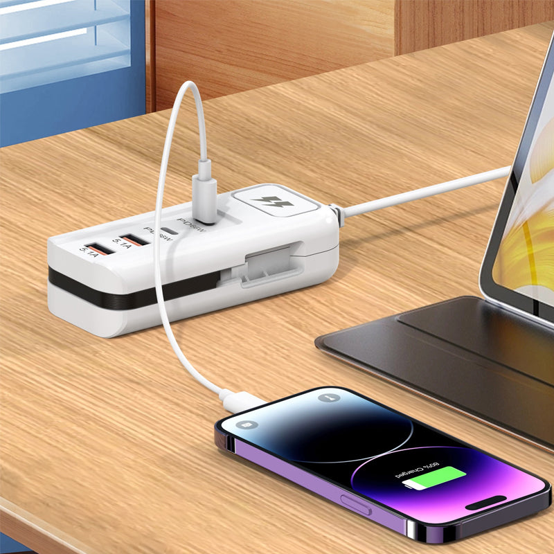 Chargeonix™ PowerHub 66W – Multifunctioneel Snellaad-Stopcontact