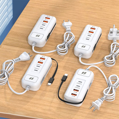 Chargeonix™ PowerHub 66W – Multifunctioneel Snellaad-Stopcontact