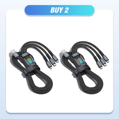 Voltix™ – De Ultieme 3-in-1 Oplaadkabel