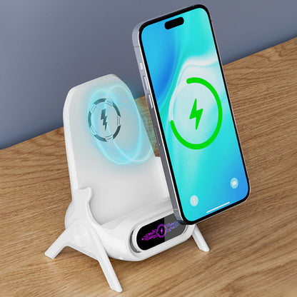 ChargeEase™ – De Slimme Draadloze Snellader & Telefoonstandaard in Eén