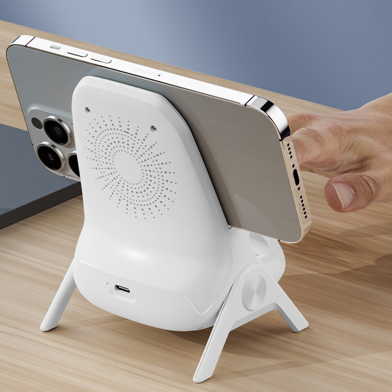 ChargeEase™ – De Slimme Draadloze Snellader & Telefoonstandaard in Eén