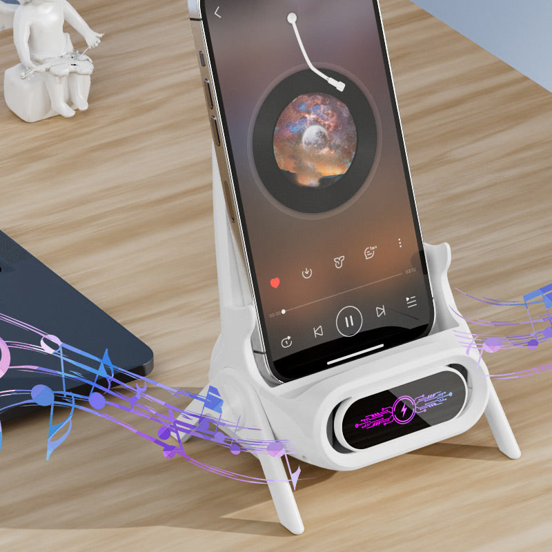 ChargeEase™ – De Slimme Draadloze Snellader & Telefoonstandaard in Eén